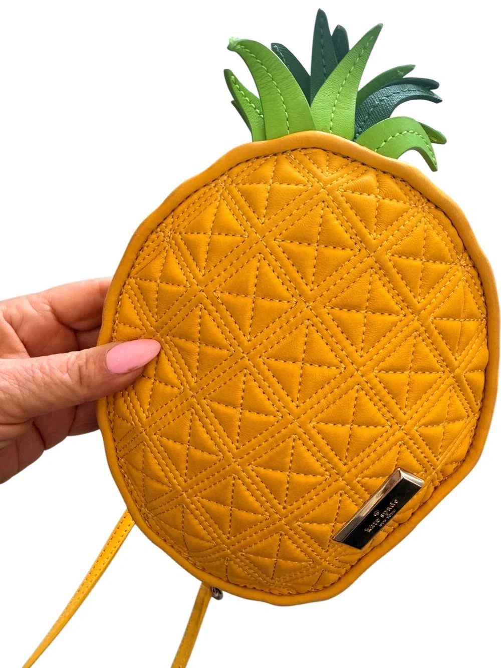 🍍Kate Spade WING IT PINEAPPLE CROSS-BODY SHOULDER CLUTCH HANDBAG 🍍